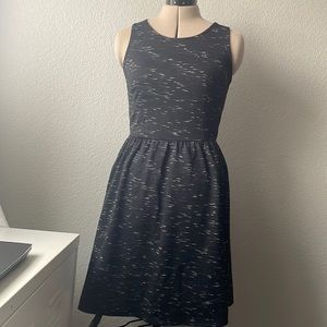 Black and White Fit and Flare Dress